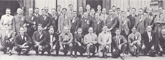 Mother Lodge members and chapter delegates at the First Ahepa Supreme Convention, held in Atlanta, Ga., October 14-17, 1923.