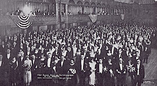 1924 - The first annual ball of the Metropolitan New York City Chapters, December 15, 1924, Hotel Commodore