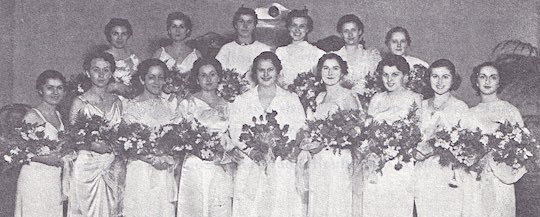 1937 - Daughters of Penelope 'Alkandre' Chapter (Los Angeles) officers and members