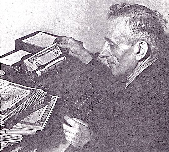 1943 - Michael Loris of Brooklyn, New York #41, named U. S. champion War Bond salesman for sale of 24,142 individual bonds during 12-month period