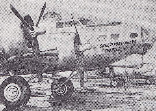 1944 - American bomber named after Shreveport, Louisiana Ahepa chapter for sale of War Bonds.
