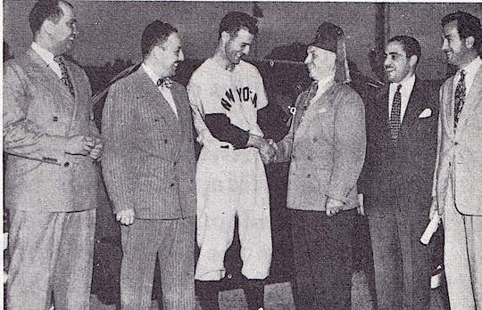 1948 - Gus Niarhos, New York Yankees catcher being honored by Washington, D. C. Ahepa chapters