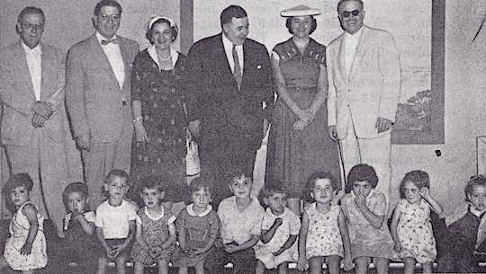 1956 - Greek orphans brought from Greece to the United States for adoption under the Ahepa Refugee Relief Program.