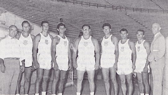 1957 - Ahepa All-Star Track Team which went to Greece