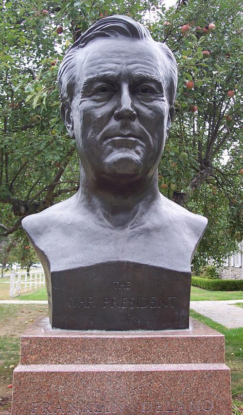 The Ahepa 'War President' bust at the Franklin D. Roosevelt Presidential Library in Hyde Park, New York